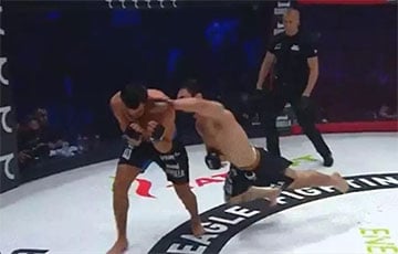 Боец MMA мощным ударом в стиле Супермена нокаутировал россиянина: видео