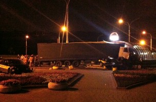 В Минске фура протаранила станцию метро «Могилевская»