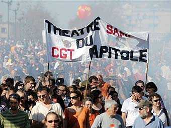 В забастовке во Франции приняли участие три миллиона человек