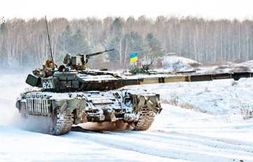 Украинский танк в упор расстрелял московитскую пехоту