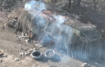 ВСУ уничтожили московитский танк-«еж»