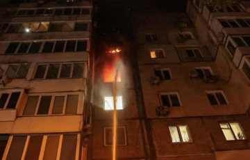 Московиты били по многоэтажкам в Киеве баллистикой и дронами