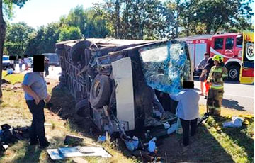 Стали известны подробности аварии с беларусским автобусом в Польше