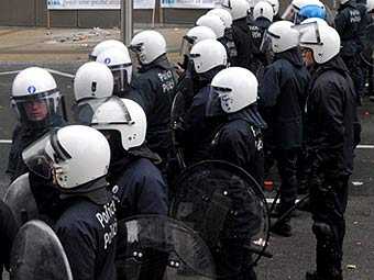 В ходе беспорядков в Брюсселе пострадали девять полицейских