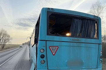 Под Витебском грузовик MAN врезался в рейсовый автобус