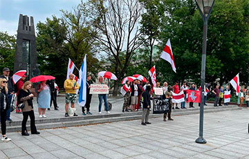 Беларусы Вильнюса вышли на акцию в поддержку Николая Автуховича
