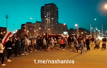 Минчане вышли на партизанское шествие