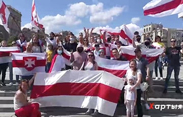 Белорусы Киева поддержали активистов-политзаключенных «Европейской Беларуси»