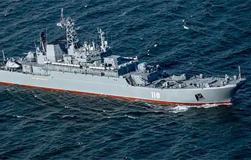 Военный корабль РФ прятался у побережья Дании во время атаки дронов