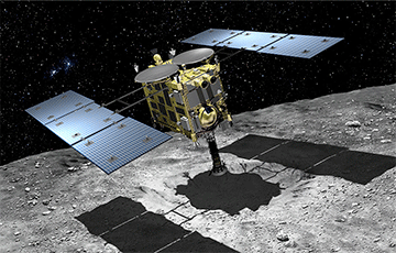 Японский зонд Хаябуса-2 скинул бомбу на астероид Рюгу