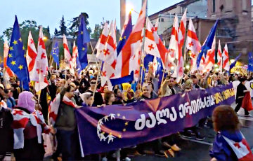 Во время протестов в Грузии задержали беларуса