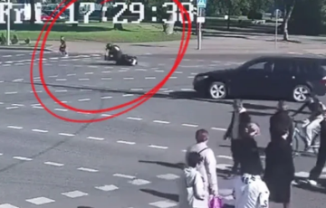 В Лиде мотоциклист рискнул своей жизнью, чтобы спасти мальчика