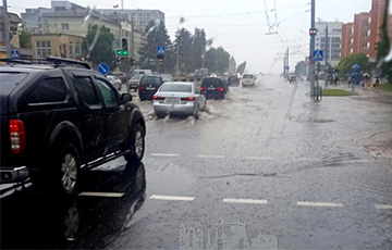 Гродно ушел под воду из-за ливня