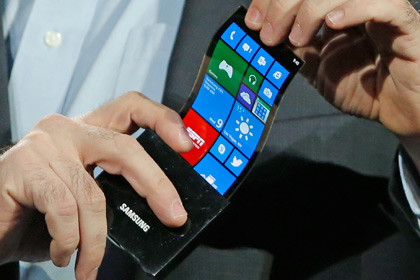 Samsung выпустит смартфон с гибким дисплеем