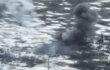 Последние минуты московитского танка на востоке Украины попали на видео