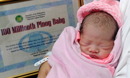 На Филиппинах родился 100-миллионный гражданин