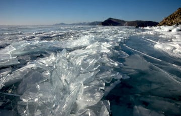 На Минском море появились торосы