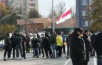 Жители Жодино сегодня также вышли на протест