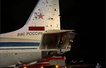 Продырявлен в решето: появилось новое фото подбитого московитского Ил-22