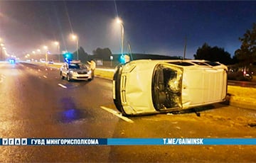 Лошадь спровоцировала аварию в Минске