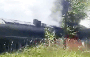 Поезд, который пустили под откос партизаны в Брянской области РФ, беларусский?