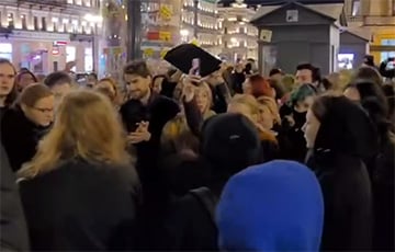 В Санкт-Петербурге проходит протест против мобилизации