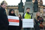 Белорусы и украинцы провели акцию в центре Праги