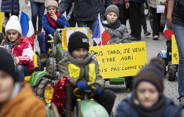 В Страсбурге прошел митинг детей фермеров