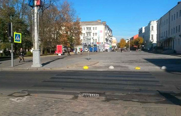 Фотофакт: После Форума регионов в Могилеве закрасили пешеходные переходы