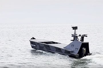 Украинские ВМС впервые показали морский дрон Barracuda