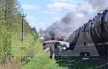 В Брянской области партизаны пустили под откос московитский поезд с нефтепродуктами