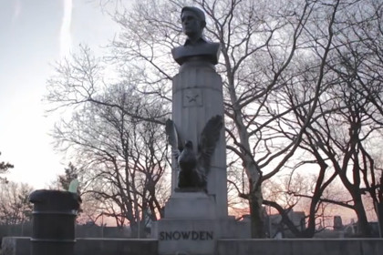 Бюст Сноудена простоял в нью-йоркском парке несколько часов