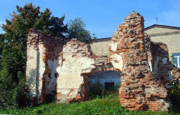 В Полоцке обвалилась еще одна часть руин костела Пресвятой Девы Марии