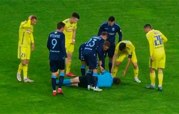 Во время матча БАТЭ и брестского «Динамо» арбитр потерял сознание
