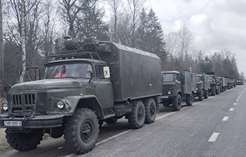 Беларусы фиксируют большие колонны военной техники