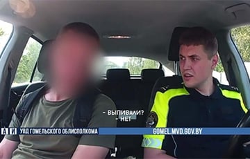 Под Гомелем мужчина пообещал спустить собаку на инспекторов ГАИ
