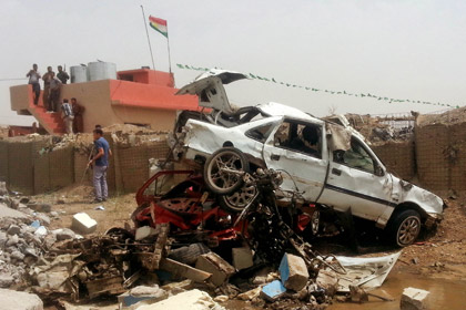 При взрыве возле офисов курдских партий в Ираке погиб 21 человек