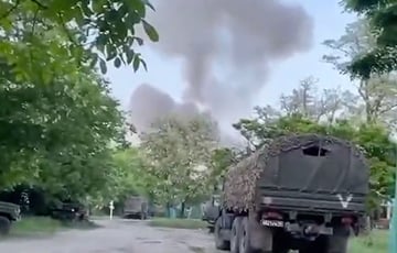 Момент удара по авиабазе РФ в Гвардейском показали на видео