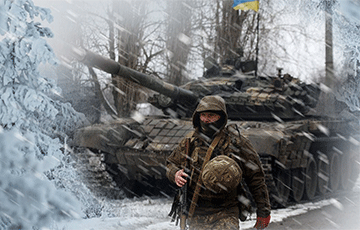 Видеофакт: Боевая работа двух украинских танков на Бахмутском направлении