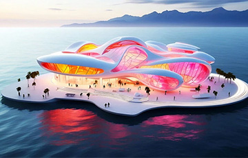 Итальянцы представили проект плавучего музея в футуристическом стиле