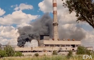 В Мариуполе украинские партизаны подожгли захваченный московитами завод