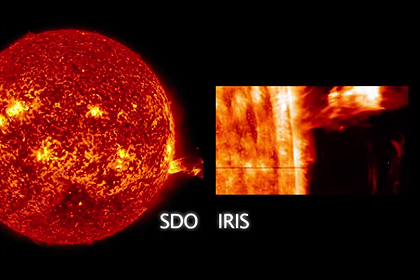 Аппарат НАСА запечатлел выброс корональный массы на Солнце
