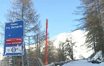 В Альпах беларус на фургоне проехал по части лыжной трассы