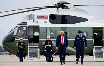 В США мужчина навел лазерную указку на вертолет Трампа