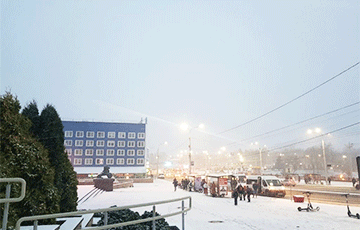 Минск, Витебск и Могилев засыпало снегом