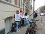 В Гааге пикетировали белорусское посольство