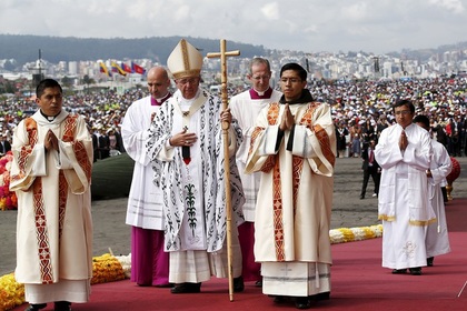 Месса Папы Римского в Эквадоре собрала полмиллиона слушателей