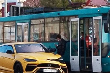 В Минске попал в ДТП Lamborghini Urus
