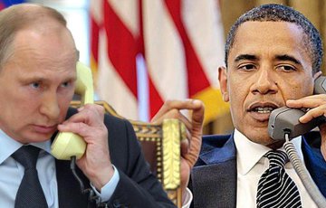 Обама и Путин обсудили по телефону ситуацию в Украине и Сирии