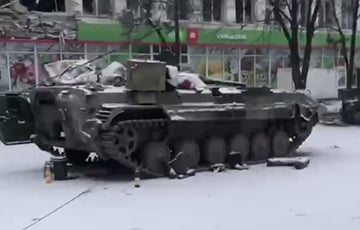 Под Бородянкой разгромлена военная техника российского оккупанта